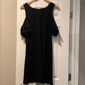 Off shoulder black dress